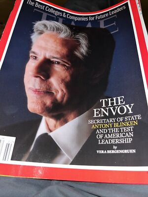 Time magazine January 22,2024  The ENVOY Secretary of State Anthony Blinken, C-9