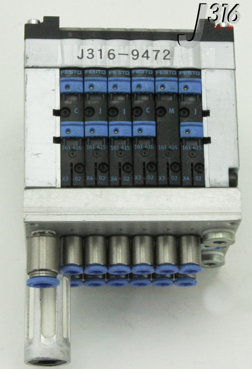 9472 FESTO 6 SLOTS PNEU VLV MANF, CPV10-VI-P6-M7, CPV10-GE-MP-6