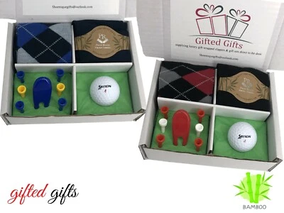 GIFT SETS Golf Geschenksets Socken Bälle T-Shirt ideale Geschenke Vatertag Geburtstage Gesellschaft