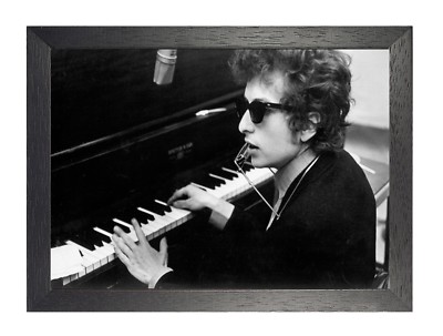 6 Bob Dylan American Singer Legends Bild Musik Poster Schwarz Weiß Klavier Foto