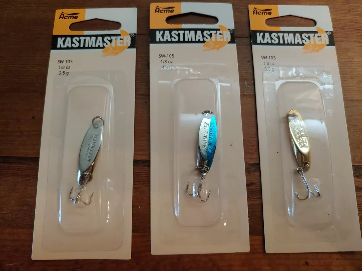 Acme SW-105 3 pack Mixed Kastmaster Spoon 1/8 oz 3.5 g trout see pics