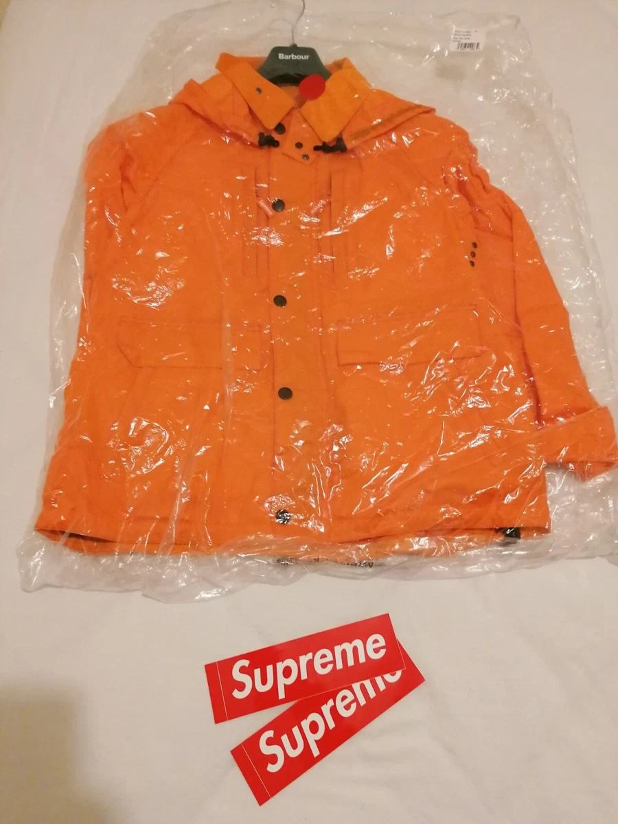 Supreme Barbour Lightweight Waxed Cotton Field Jacket Black