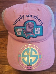 Simply Southern Pink Beach Hair Don't Care Hat - NWT