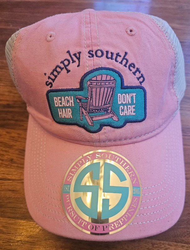 Simply Southern Pink Beach Hair Don't Care Hat - NWT