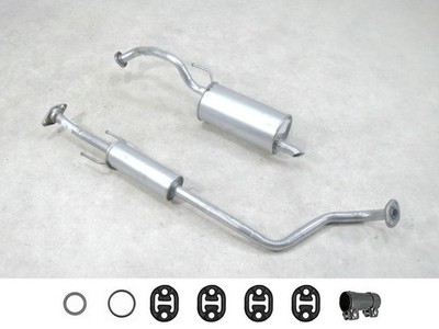 Auspuff SET Neu für Nissan Note E11 1.4 Note E12 1.2 Mitteltopf Endtopf Anbaut.