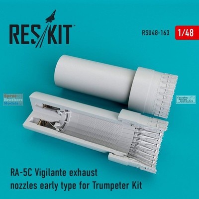 RESRSU480163U 1:48 ResKit RA-5C Vigilante Early Type Exhaust Nozzle Set (TRP