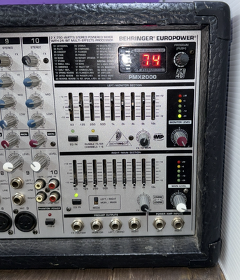 Behringer Europower PMX2000 Powered Mixer Multi Effects 10 Channel