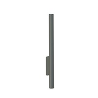 Wandleuchte Up Down Grau 60 Cm Hoch Ø 4 Cm FüR 2X R35 GU10 Metall Wandlampe