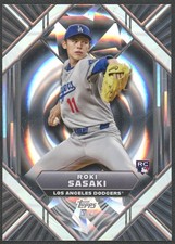 2025 Topps Diamond Icons Roki Sasaki Liquid Silver Rookie #LS-5