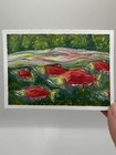 Original ACEO Salmon Fish Water Animal, Mini Painting 2.5”x3.5” Gouache Artwork — photo 3