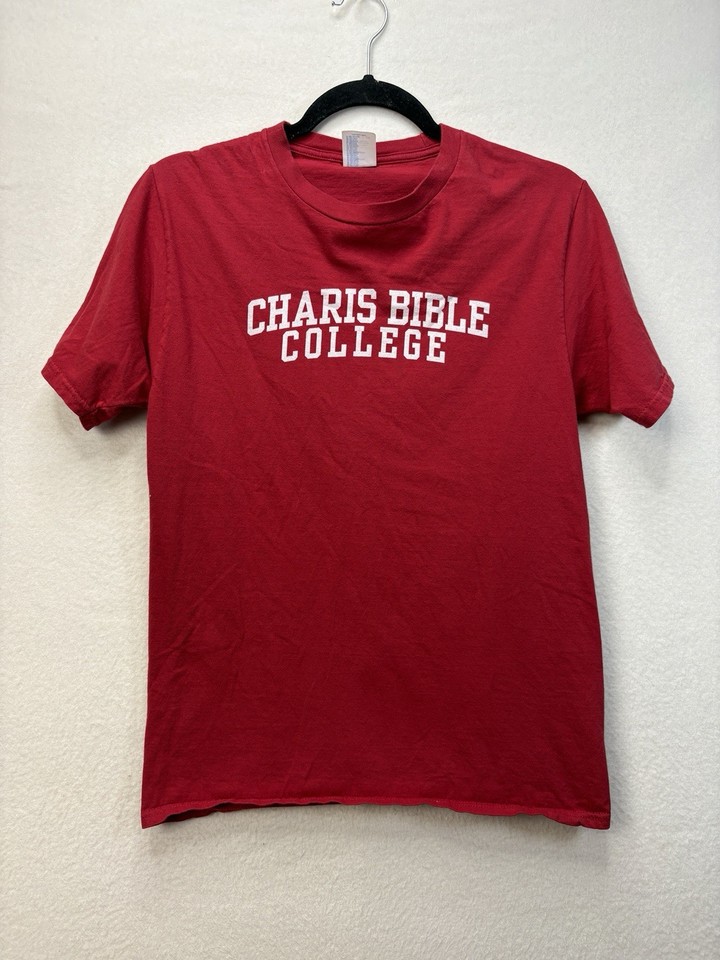 Charis Bible College T Shirt Size Small Adult Short Sleeve 100% Cotton