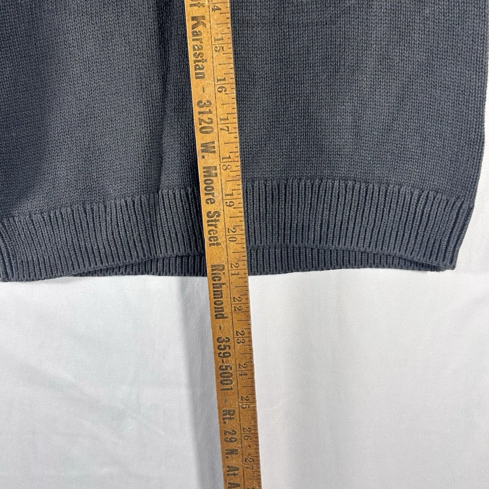 Suéter Antiguo Azul Marino Niños Grande 10/11 Fair Isle Con Capucha Y2K 00s Estilo Cálido Preppy Foto 4 de 4