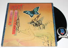 HEART ANN NANCY WILSON BAND SIGNED DOG & BUTTERFLY VINYL RECORD ALBUM BECKETT x2