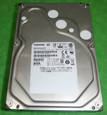 HDEPF12NAA51 Toshiba 4tb 7.2k 12gbps SAS 3.5'' HDD Hard Drive for