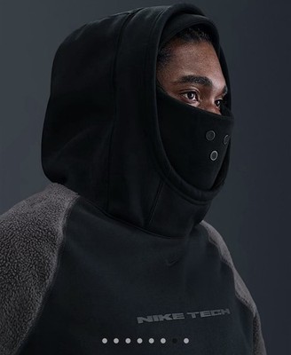 Size XL - NIKE TECH BOREAS MENS OVERSIZED HOODIE 2025 BLACK IB3363