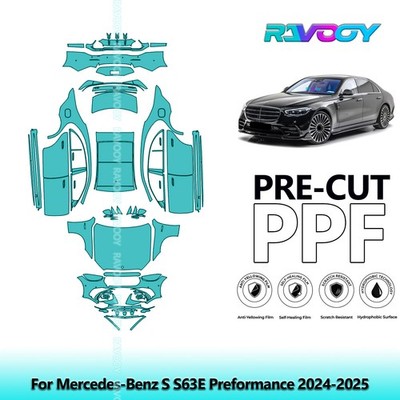 PreCut Paint Protection Film PPF For Mercedes-Benz S S63E Preformance 2024-2025