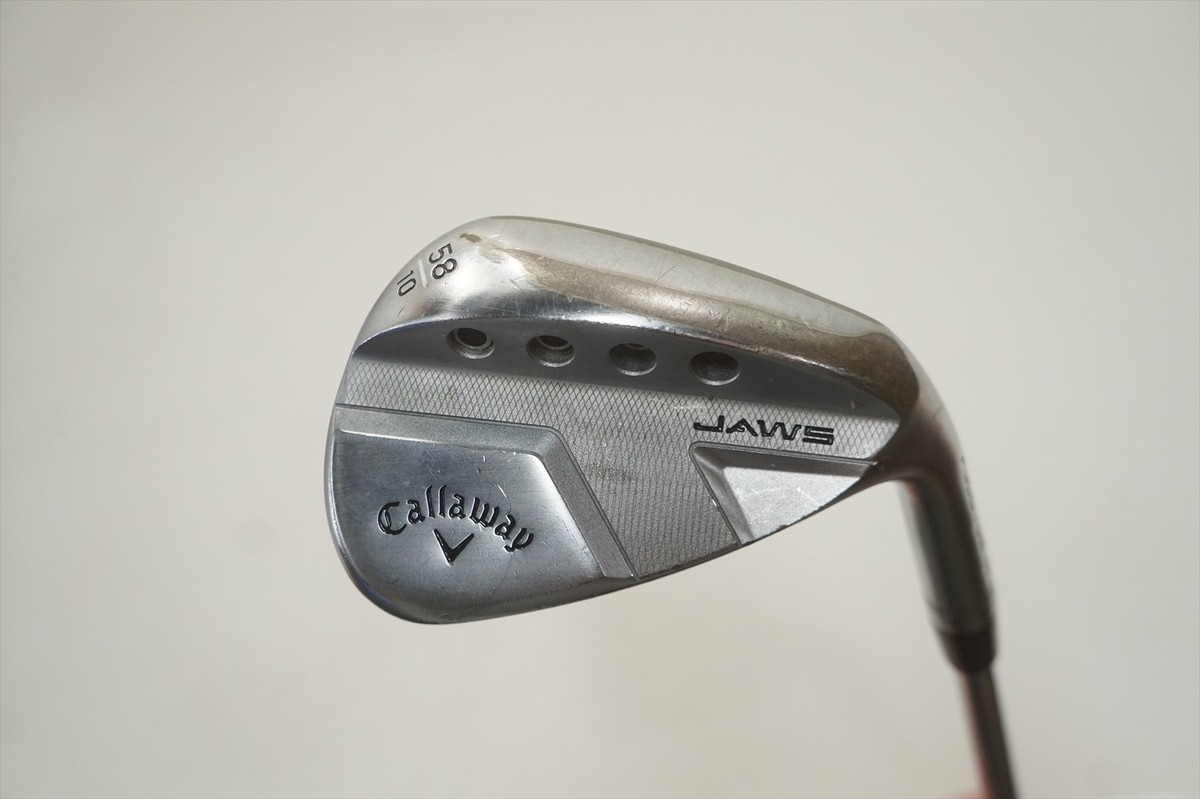 キャロウェイjawsウェッジ58 Callaway Jaws Raw Chrome Full Toe Wedge 58°-10 Stiff Dynamic