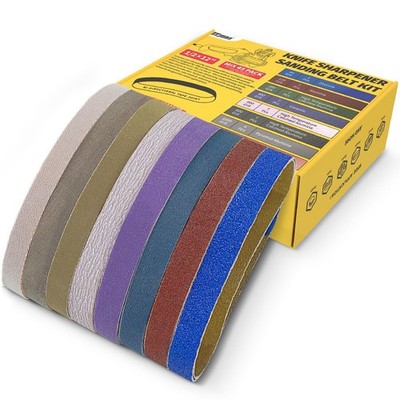 45-Piece 1/2'' X 12'' Knife Sharpener Sanding Belt Kit for Work Sharp Knife & Tool