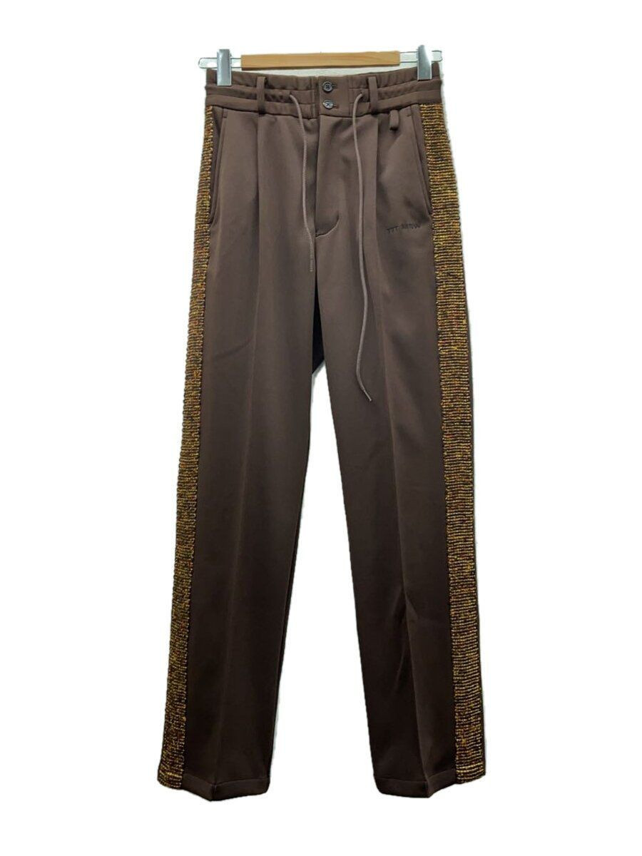 TTTMSW Straight Pants S Polyester Brown TTT-2024SS-PT14 Used TTTMSW Straight Pants S Polyester Brown TTT-2024SS-PT14 Used