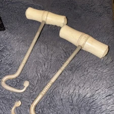 Antique Pair Of boot hooks or jackboots).