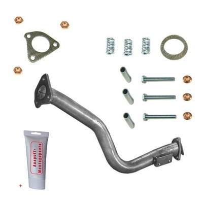 Vorderrohr Auspuff + Montagezubehör für Audi 80 1,6/1,8 8V 1,6Diesel