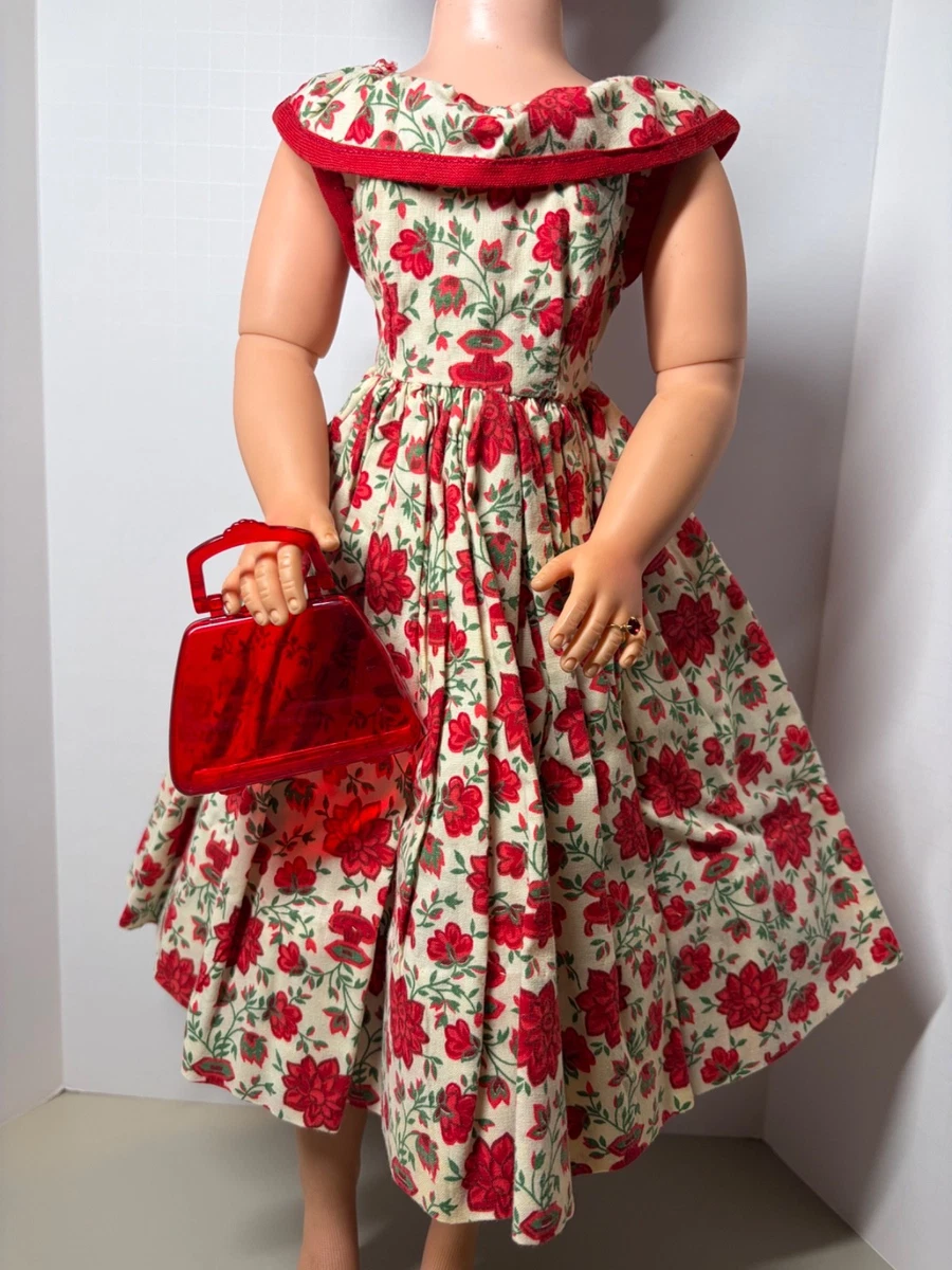 madame alexander＊アレクサンダーキンズドール 赤に白ドットドレス