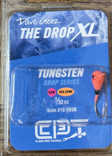 Clam The Drop XL Hook Size 10 UV Glow-Brand New-SHIPS N 24 HOU
