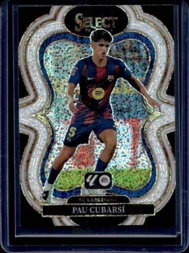2025-26 Panini Select La Liga Pau Cubarsi Mezzanine White Sparkle Prizm #108