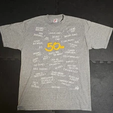 Vintage 1991 Jerzees Made in USA Tee with front and back print Mens L