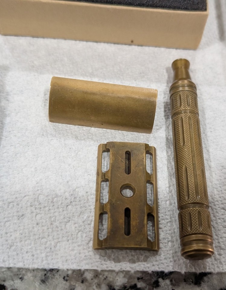 Karve Overlander Safety Razor Set Brass, Made in Canada | eBay