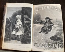 Peterson's Magazine 1878 Bound Jan- June  Illustrated Victorian Fashion & More