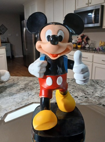 Vtg 1986 Tyco Mickey Mouse Back-pack Touch Tone Telephone Base. ( No Phone)