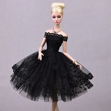 Vestido tutú de lunares de encaje para trajes de muñeca de 11,5" ropa vestido hecho a mano 1/6 muñeca juguete