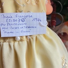 poupee marie francoise 1974 petitcollin pour mode et travaux made in france t ne
