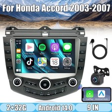 For Honda Accord 2003-2007 Android 14 Car Radio Gps Wifi Fm Navi Apple Carplay