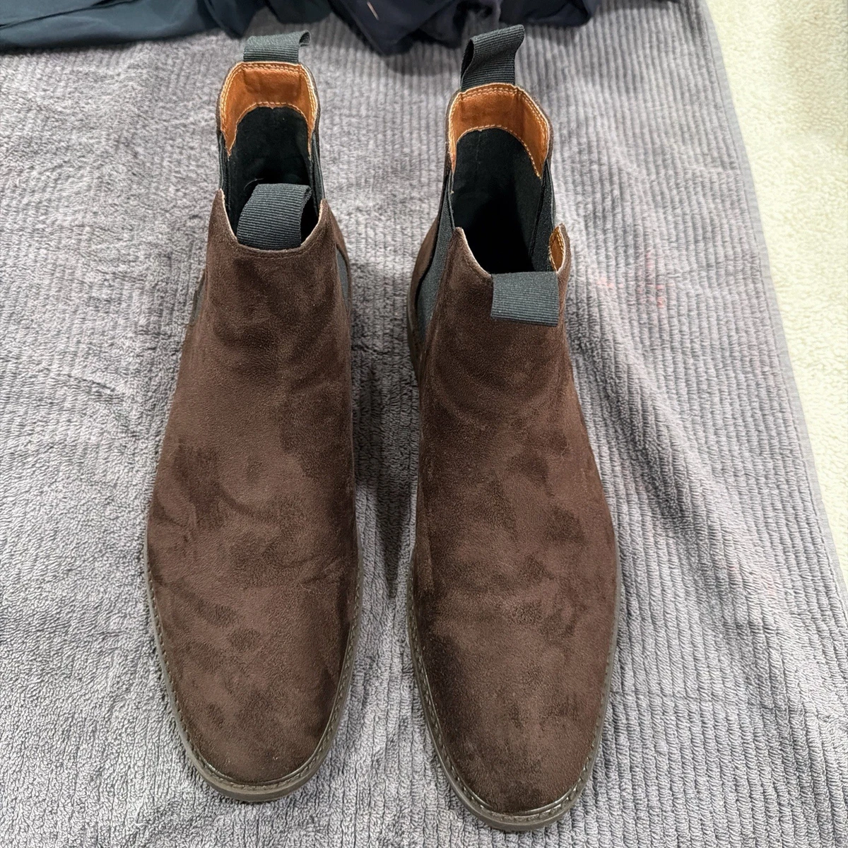 New in box! H&M Men’s Brown Suede Boots Size 10, 43 Chelsea Boots - Dark brown - Men | H&M US main image 3