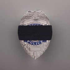 Black Police Mourning Bands For Badges 24 Pack Elastic Honor Guard Straps