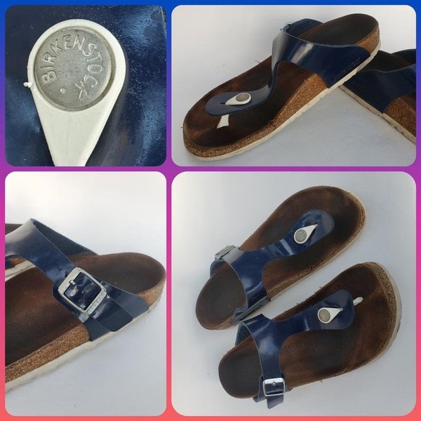 Women Birkenstock Heels Navy 38