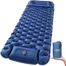 Sleeping Pad, Ultralight Inflatable Sleeping Pad for Camping, Built-in Pump, ...