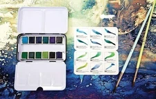 Prima Marketing 642143 Watercolor Confections Watercolor Pans, Currents - 12 per