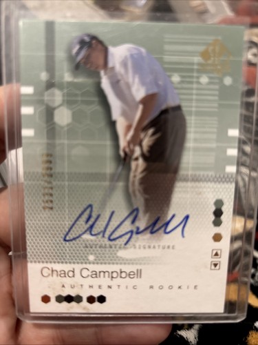 2002 SP Authentic Golf Authentic Rookie Chad Campbell No./ 2999 PGA - Bild 2 von 3