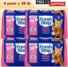 Fresh Step Clean Paws Multi-Cat Litter Febreze 4-Pack 152 lb
