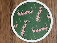 Single Swap Shaped Round Playing Card Advertising Pigs Beer Ad