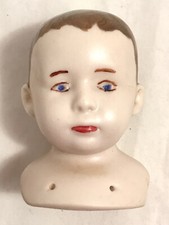 Boy Doll Head German Bisque VTG Dollmaking Germany E doll making