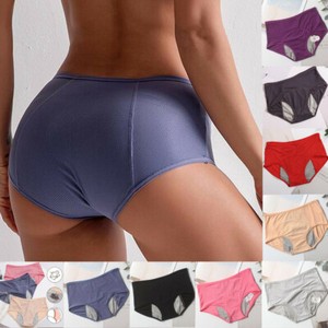 3 Pcs Leak Proof Menstrual Women Underwear Period Panties Seamless Briefs L-6XL