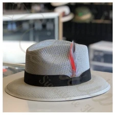 Classic Oxford W/ Black Viejo Fedora Style Garcia Signature Hat