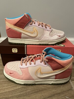 Nike Dunk Mid Social Status Free Lunch Strawberry Milk - Size 9.5