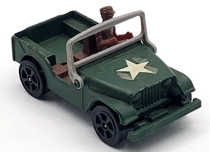 1976 CORGI JUNIORS MILITARY WHIZZWHEELS WILLYS JEEP 1:64 GREAT BRITAIN - Image 4 of 4