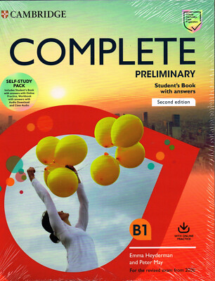 Cambridge COMPLETE PRELIMINARY B1 Self-Study Pack STUDENT BOOK +WORKBOOK ++ @NEW