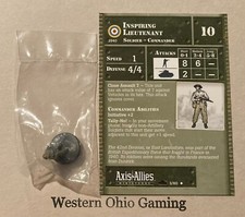 Axis  Allies Miniatures 1939-1945 Inspiring Lieutenant 3/60 NEW A A Minis